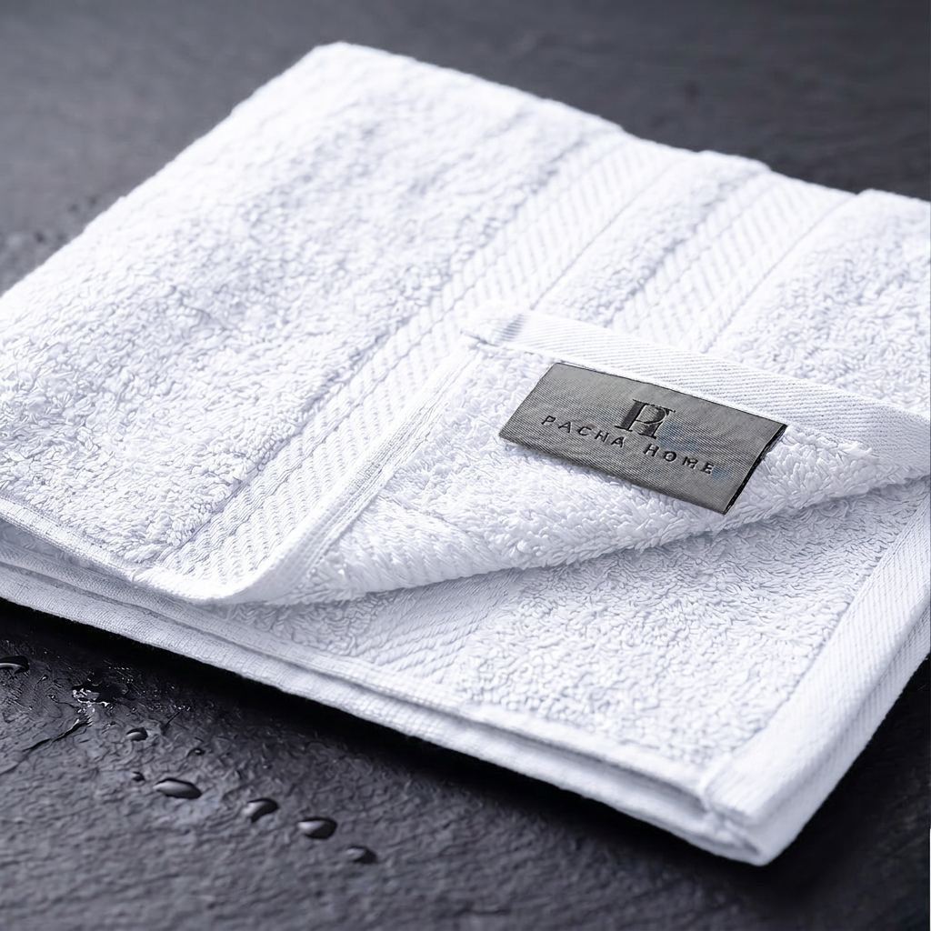 Pacha home Braid Bamboo Cotton Towel