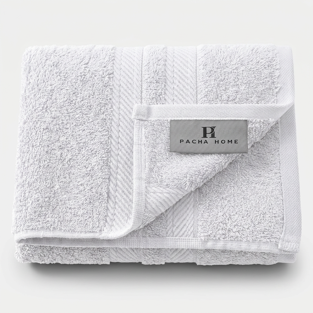 Pacha home Braid Bamboo Cotton Towel
