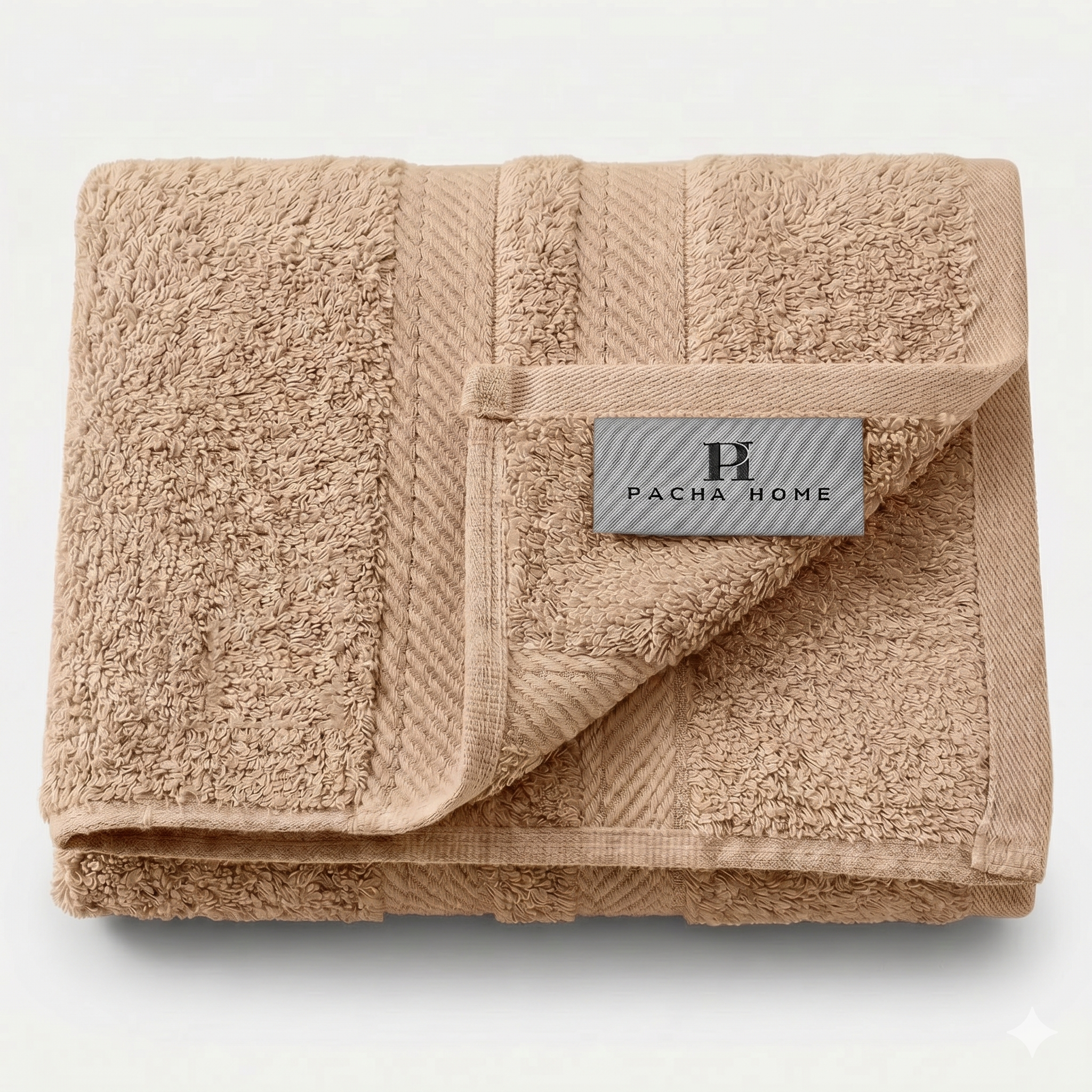 Pacha home Braid Bamboo Cotton Towel