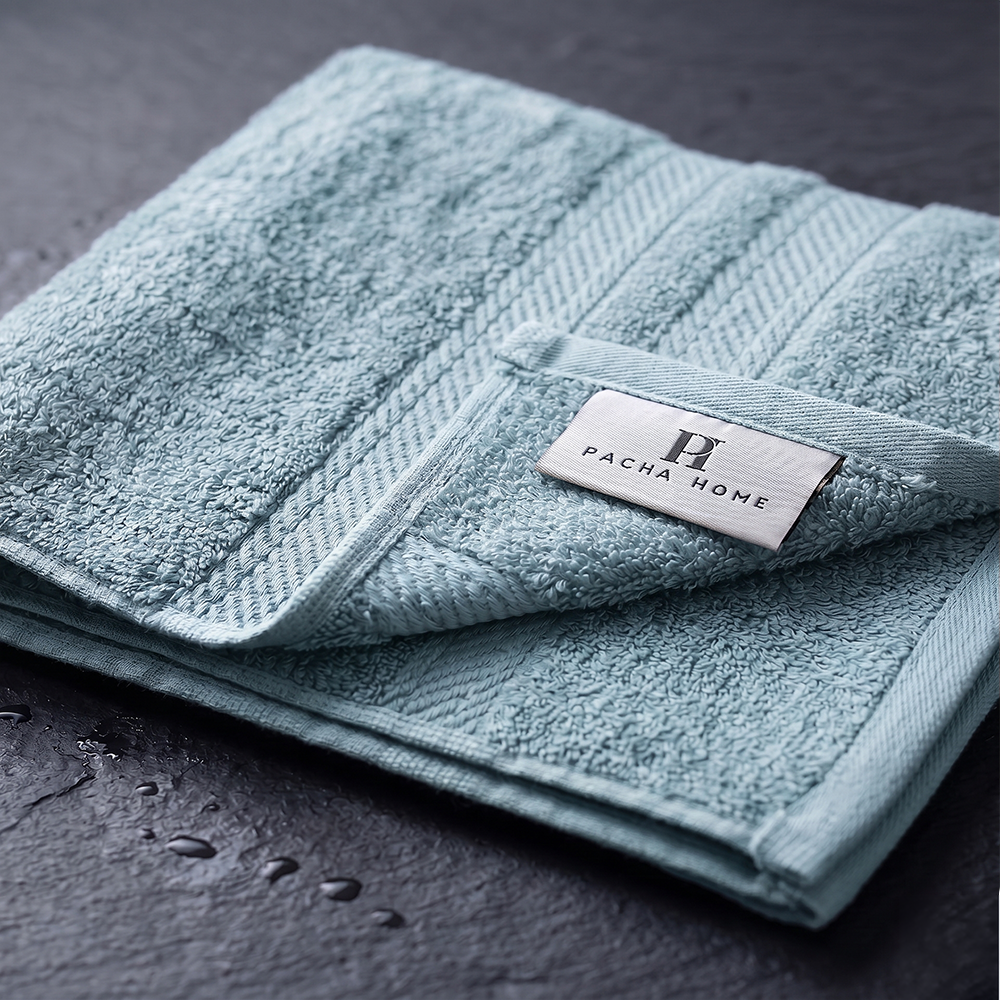 Pacha home Braid Bamboo Cotton Towel
