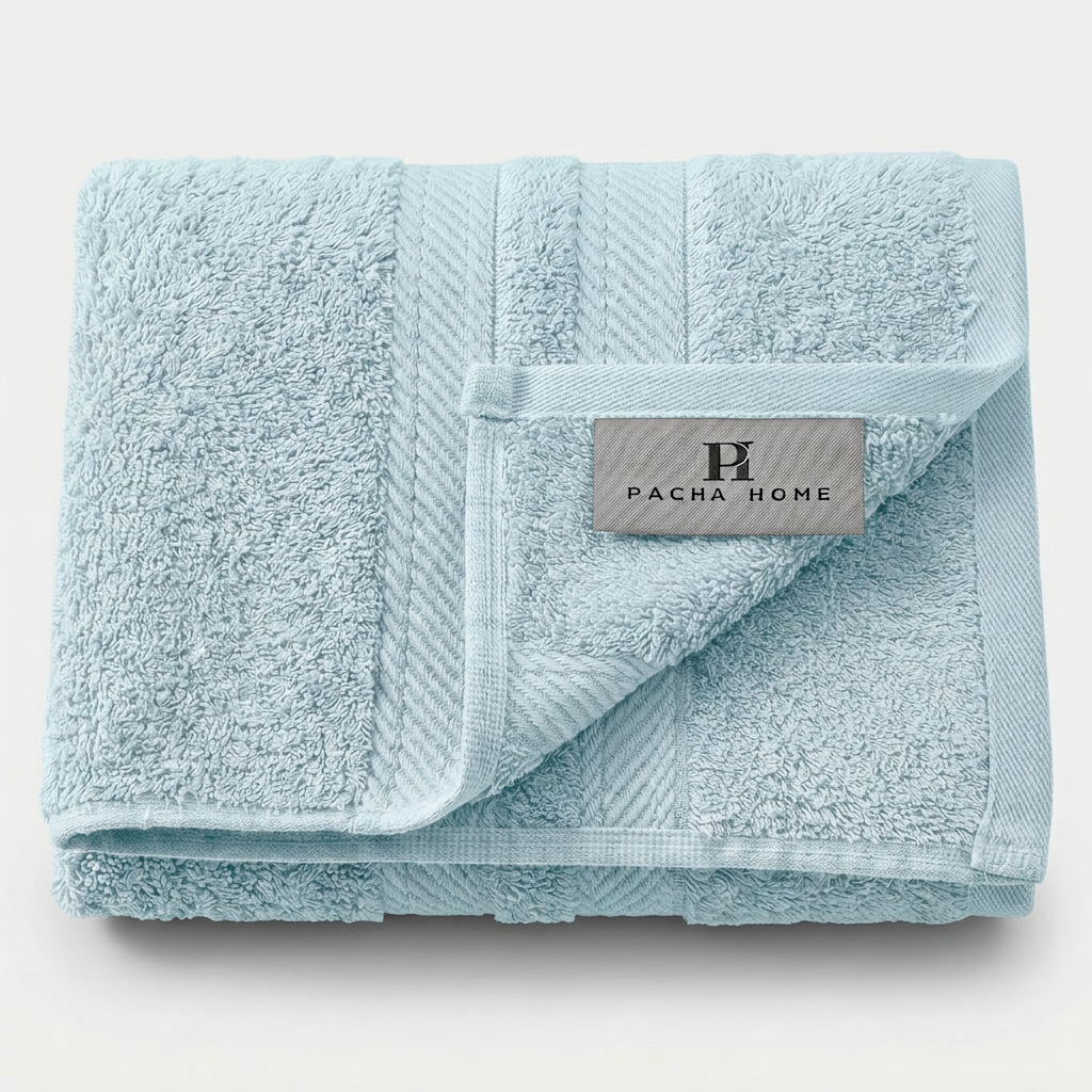 Pacha home Braid Bamboo Cotton Towel