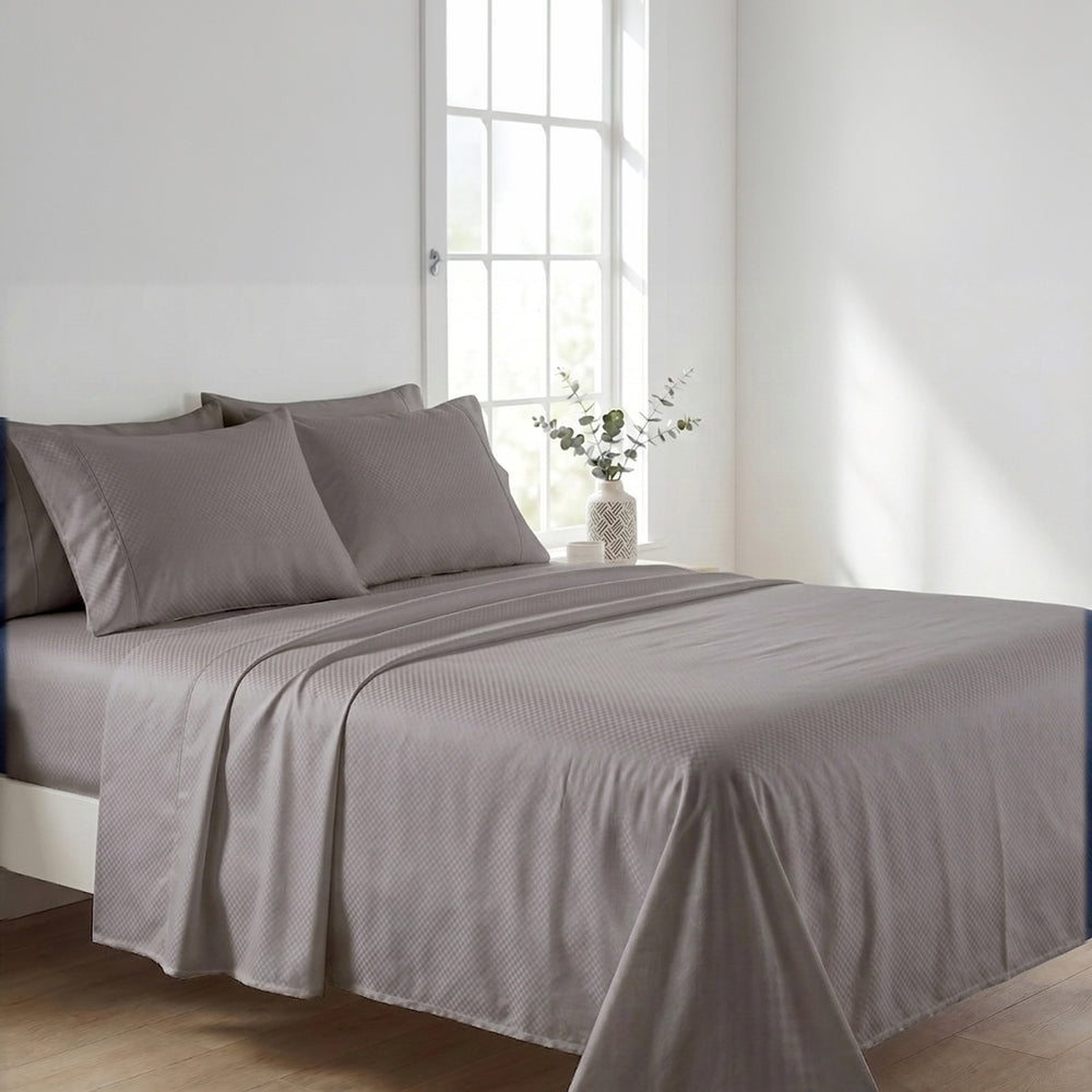 PACHA HOME Embossed Bed Sheet Set Flat Model ESMF