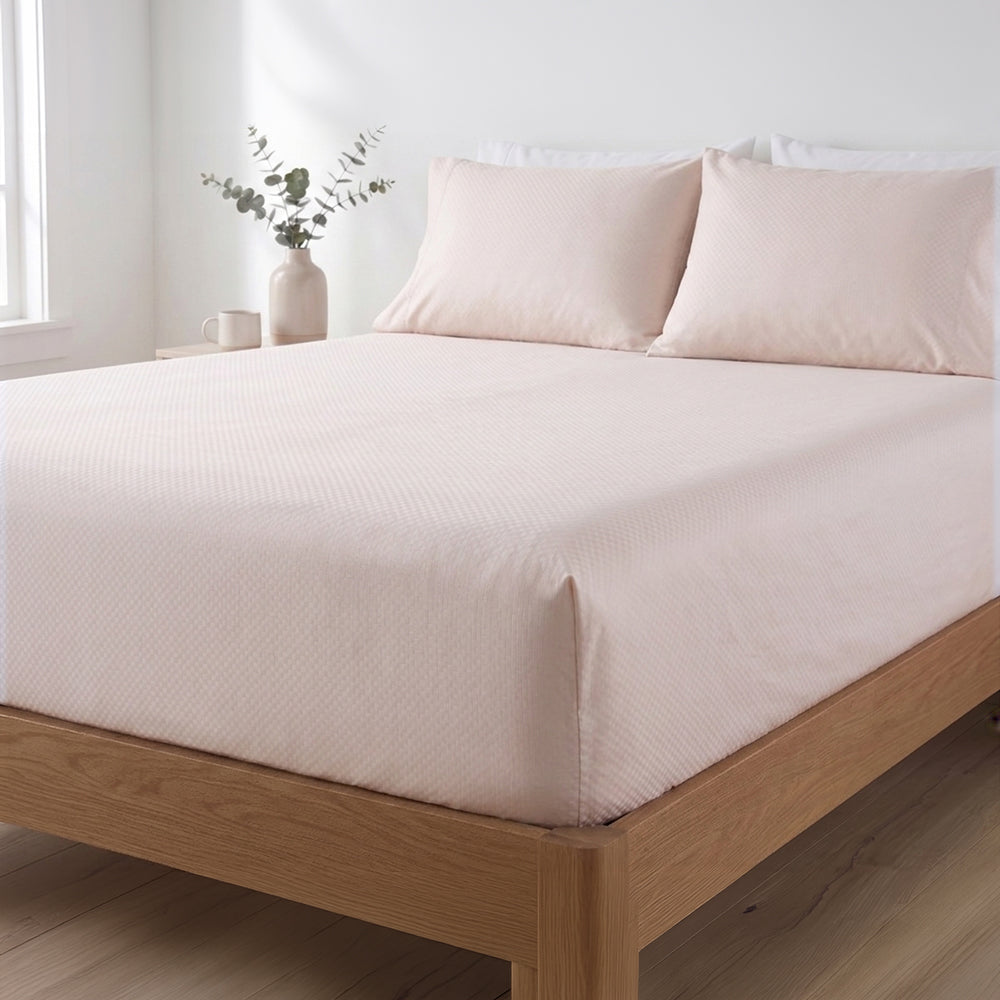 PACHA HOME Embossed Fitted Bed Sheet Model EFMF