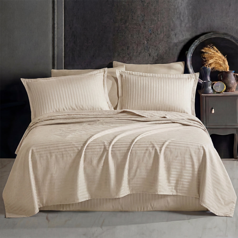 PACHA HOME SET STRIPES BED SHEETS