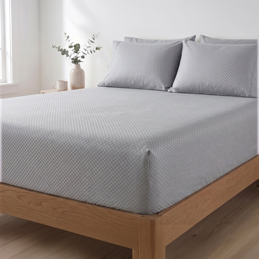 PACHA HOME Embossed Fitted Bed Sheet Model EFMF