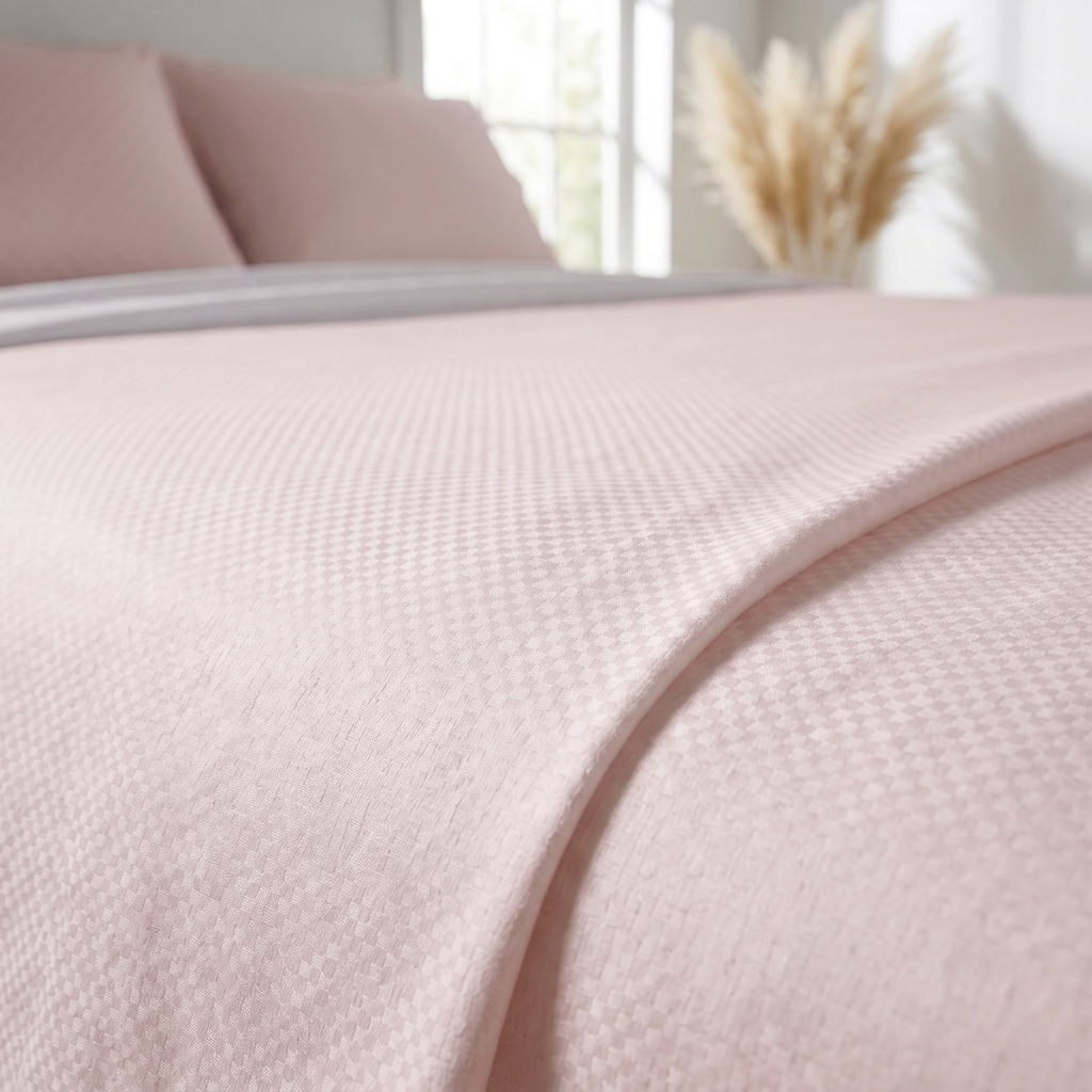 Pacha Home Embossed Solid  Bed Sheet Flat Set Model ESMF