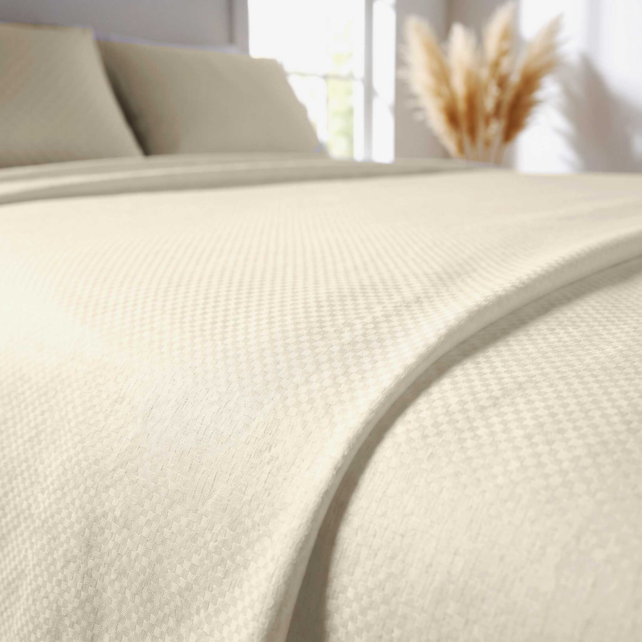 Pacha Home Embossed Solid  Bed Sheet Flat Set Model ESMF