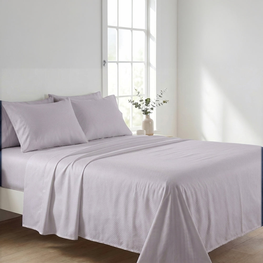 PACHA HOME Embossed Bed Sheet Set Flat Model ESMF