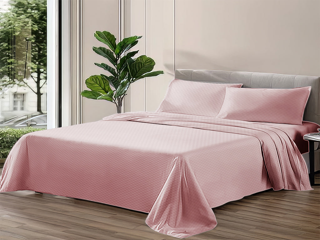 PACHA HOME Embossed Bed Sheet Set Flat Model ESMF
