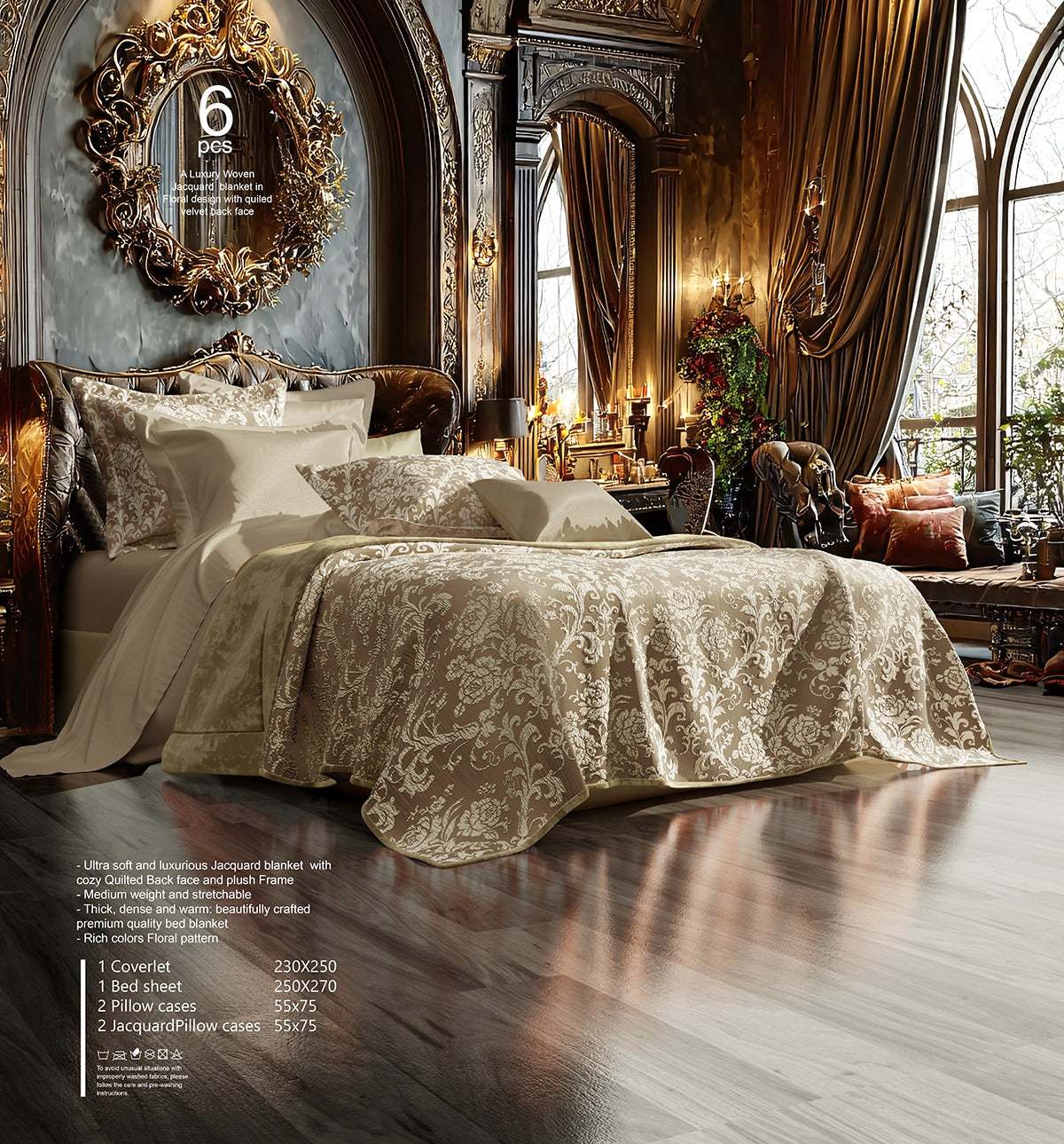 Pacha Home Jaq Upholstery Bedspread Set