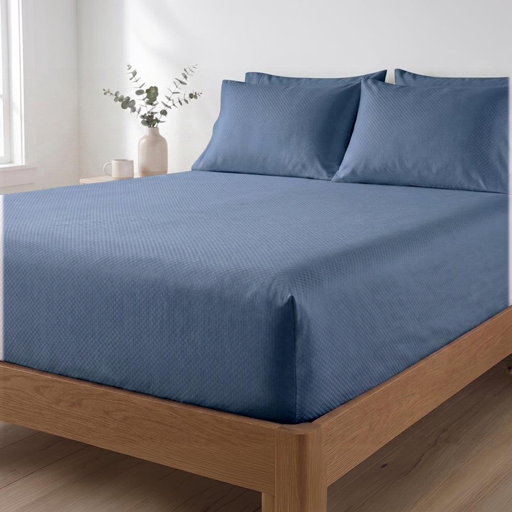 PACHA HOME Embossed Fitted Bed Sheet Model EFMF