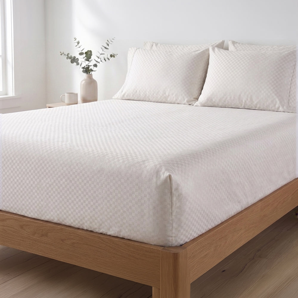 PACHA HOME Embossed Fitted Bed Sheet Model EFMF
