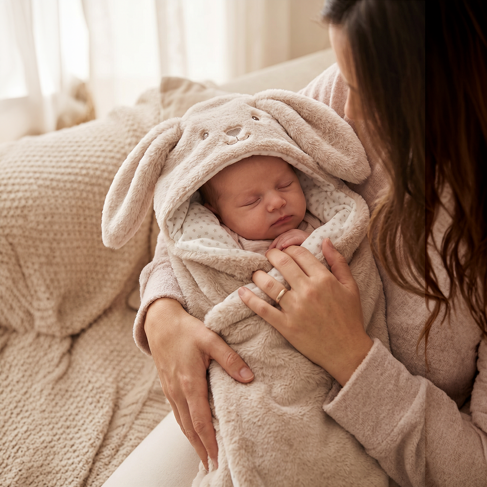 Mora Baby Pompon Rabbit Blanket Model P88