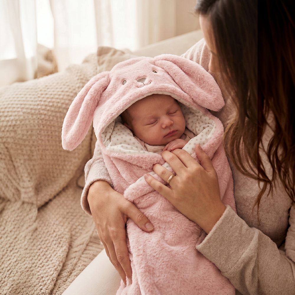Mora Baby Pompon Rabbit Blanket Model P88