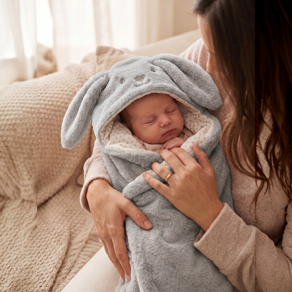 Mora Baby Pompon Rabbit Blanket Model P88