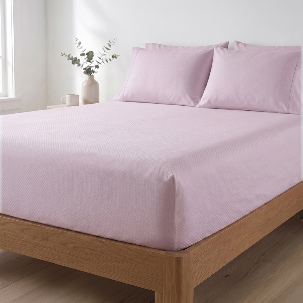 PACHA HOME Embossed Fitted Bed Sheet Model EFMF