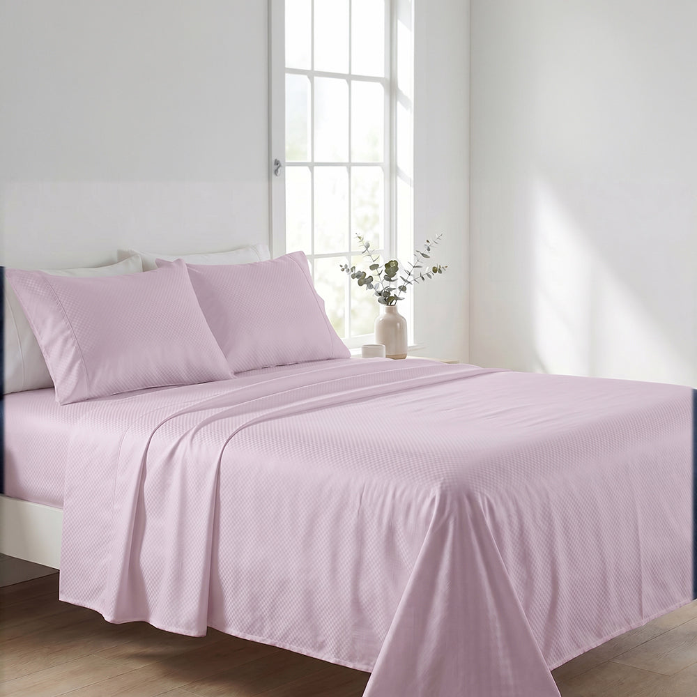 PACHA HOME Embossed Bed Sheet Set Flat Model ESMF