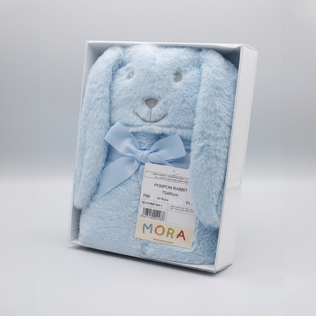Mora Baby Pompon Rabbit Blanket Model P88