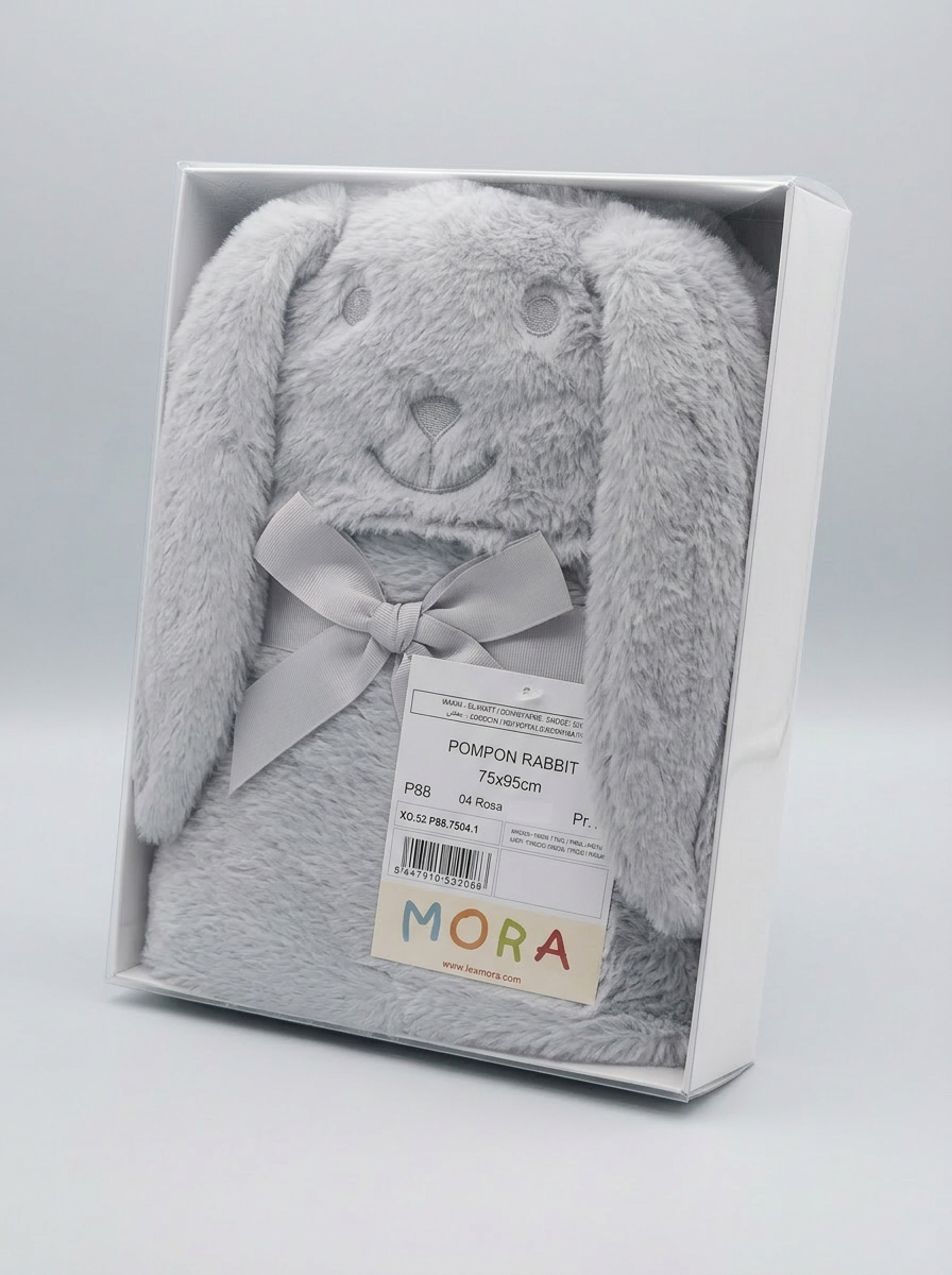 Mora Baby Pompon Rabbit Blanket Model P88