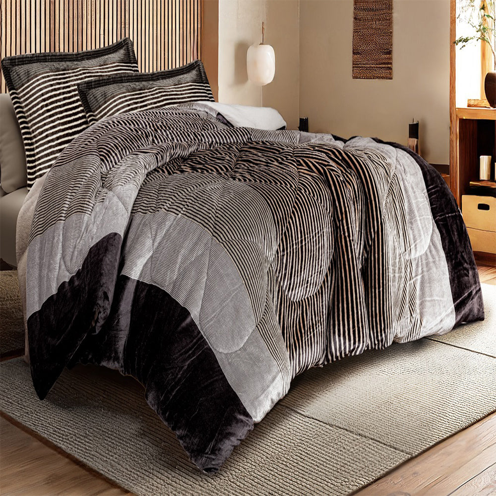 Printed Stripes Comforter
