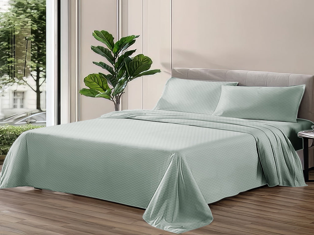 PACHA HOME Embossed Bed Sheet Set Flat Model ESMF