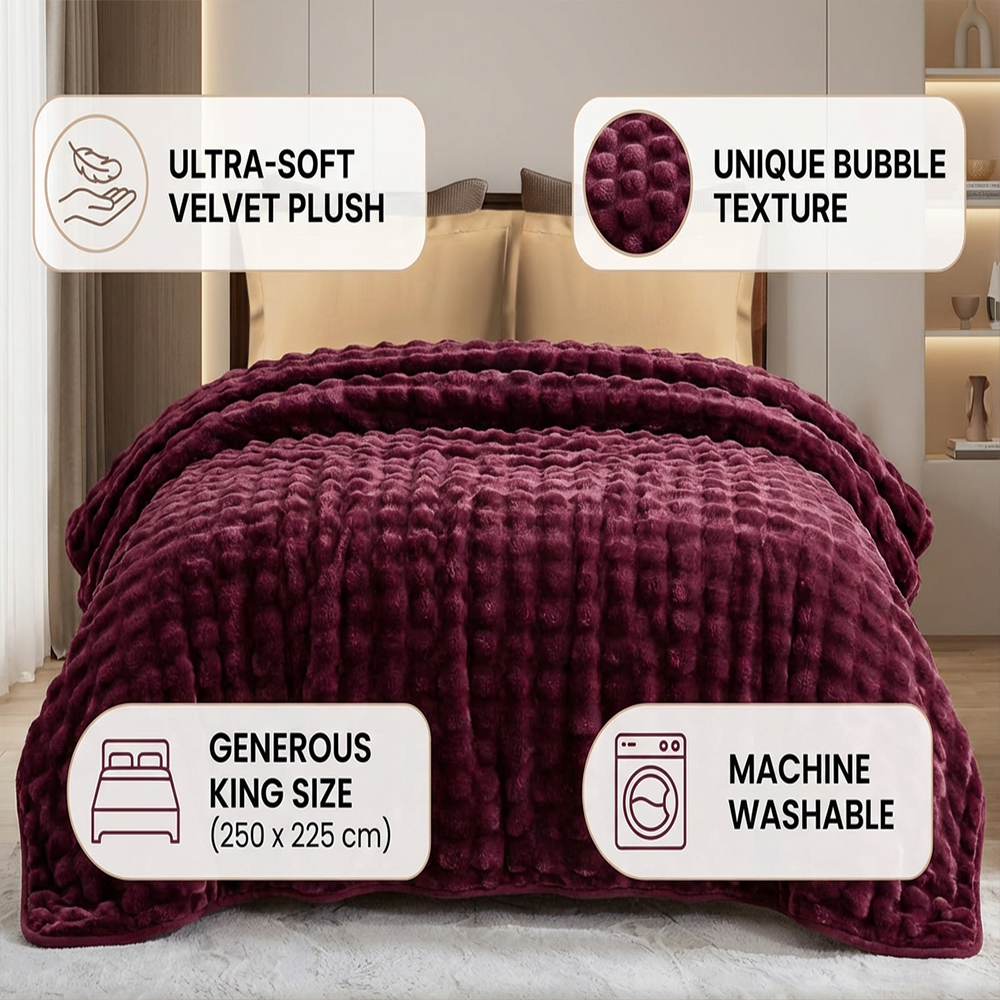 بطانية فقاعات كبيرة من باشا هوم