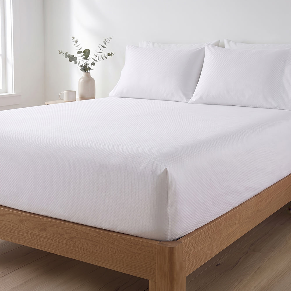 PACHA HOME Embossed Fitted Bed Sheet Model EFMF