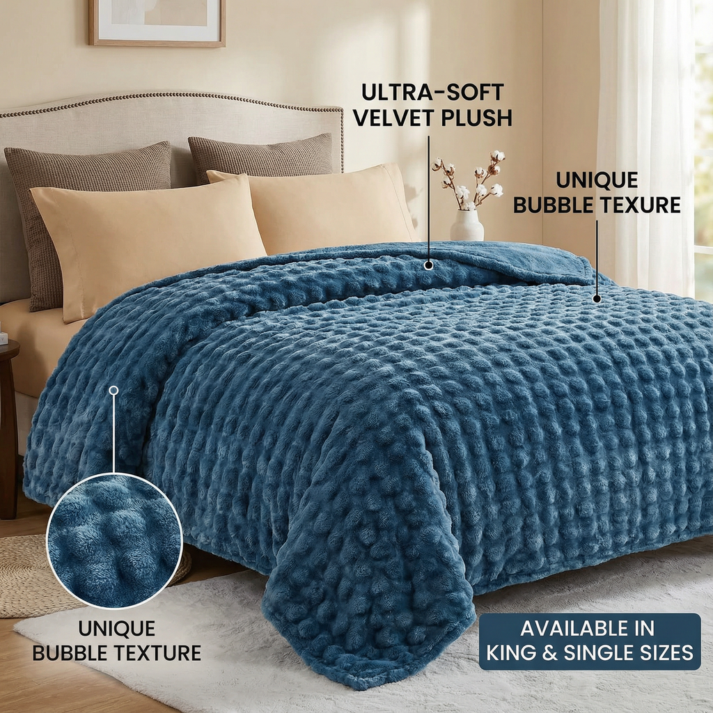 بطانية فقاعات كبيرة من باشا هوم