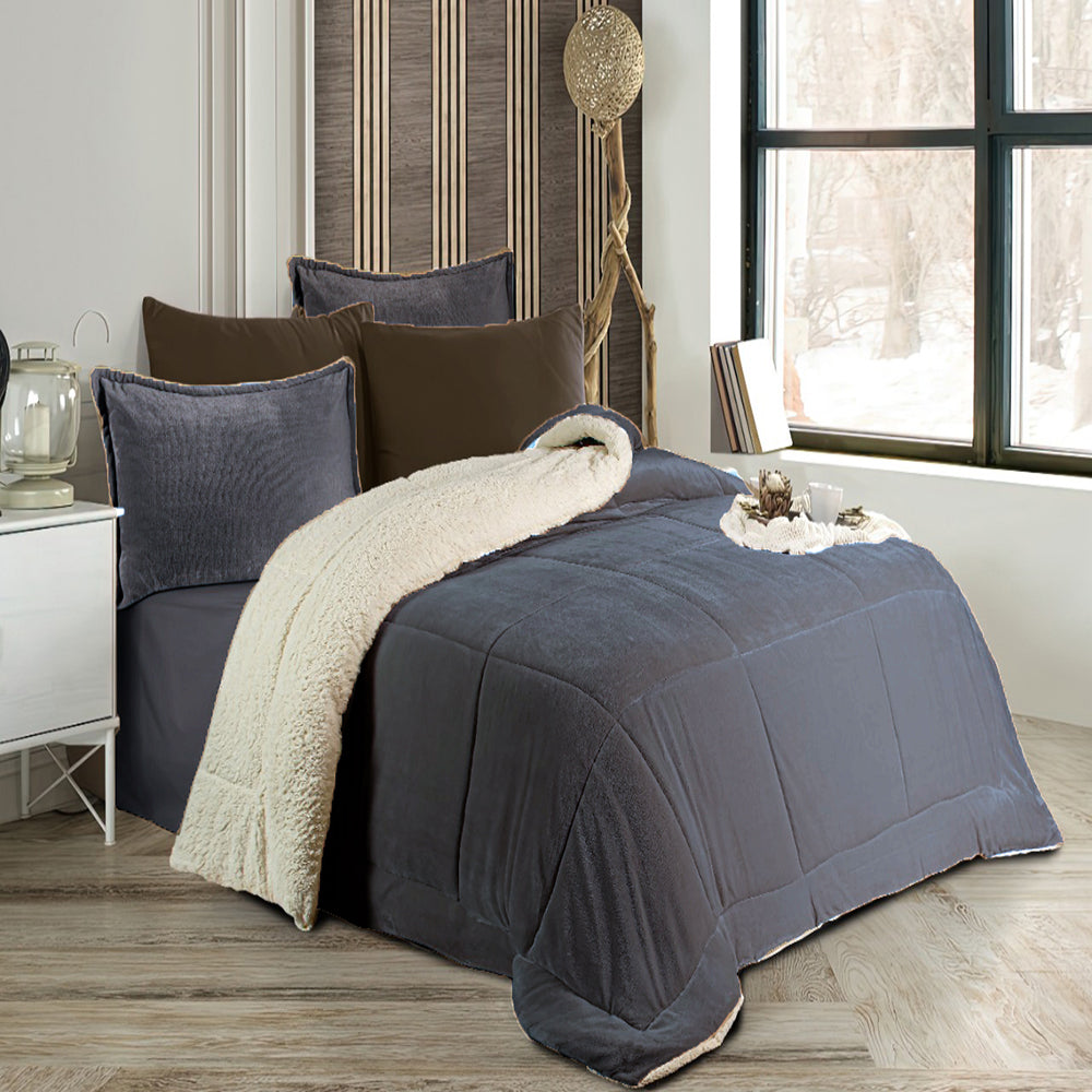 Pacha Home Comforter Sherpa Fur Model Farida