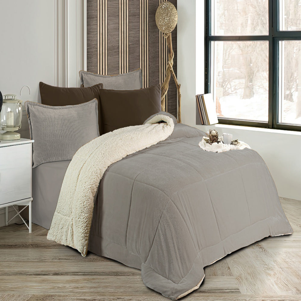 Pacha Home Comforter Sherpa Fur Model Farida