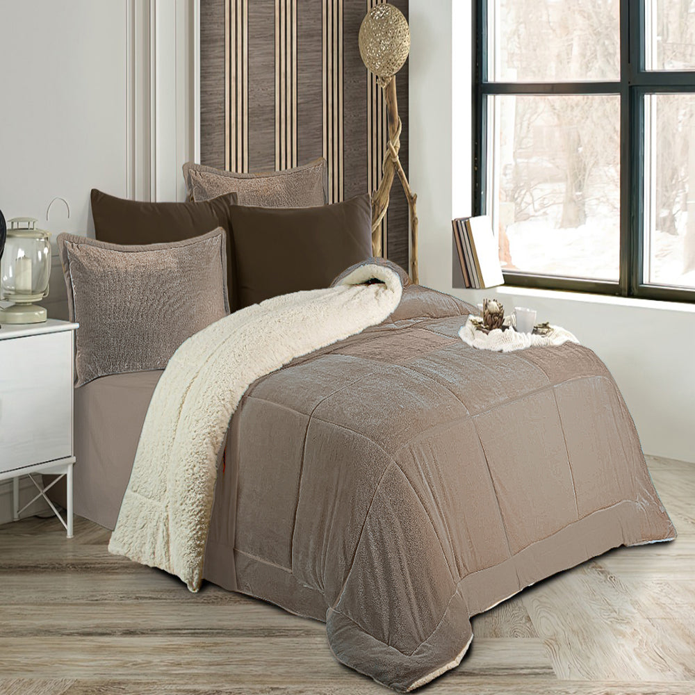 Pacha Home Comforter Sherpa Fur Model Farida