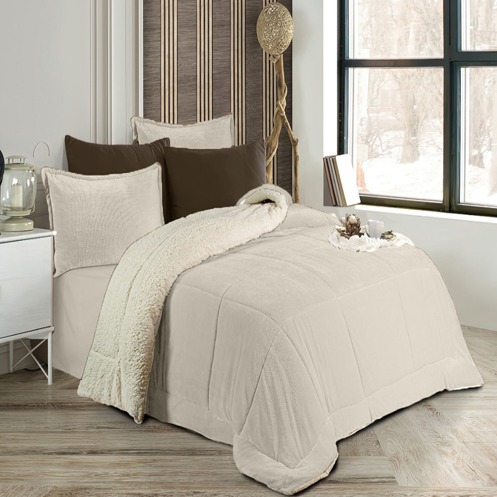 Pacha Home Comforter Sherpa Fur Model Farida