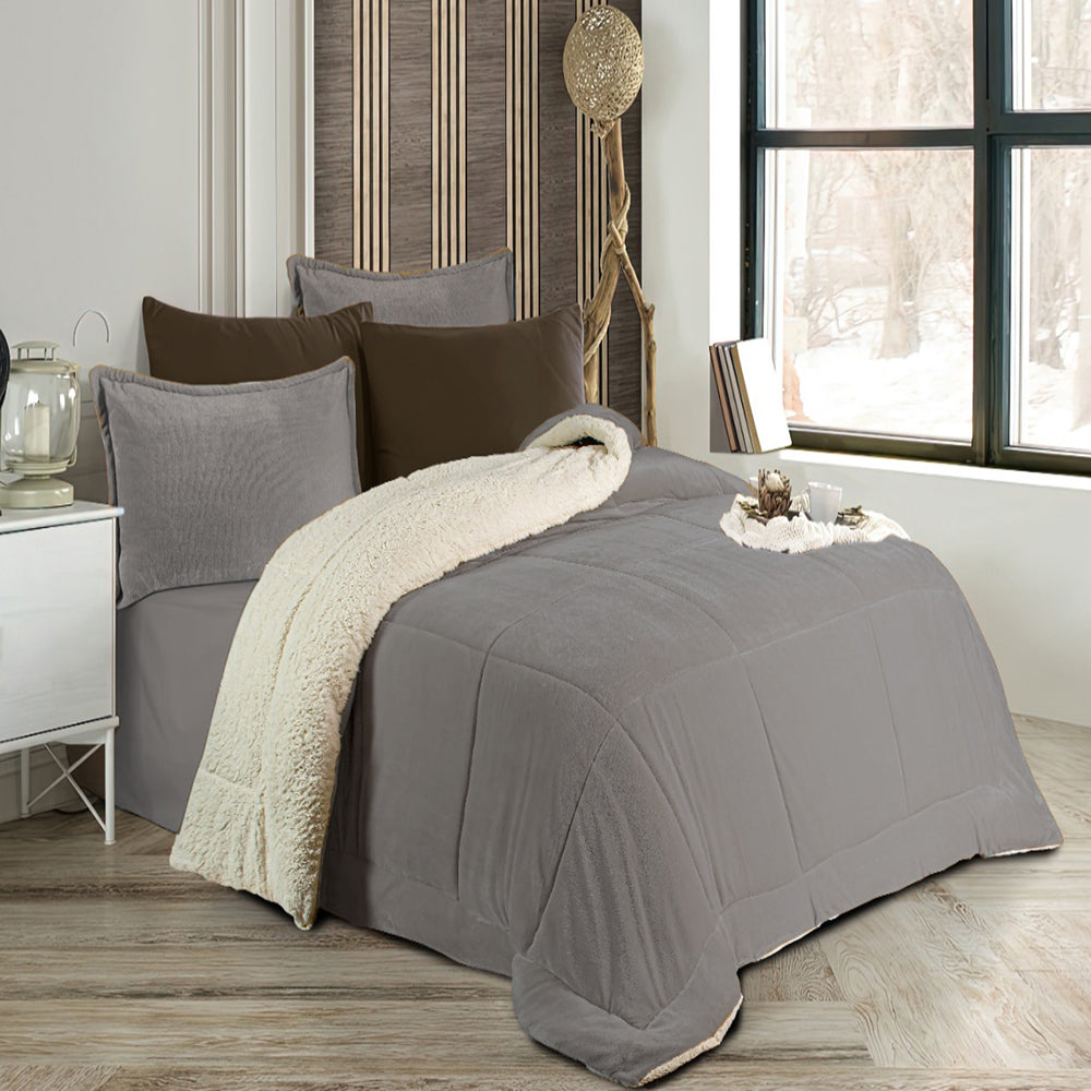 Pacha Home Comforter Sherpa Fur Model Farida