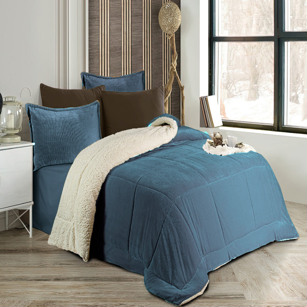 Pacha Home Comforter Sherpa Fur Model Farida