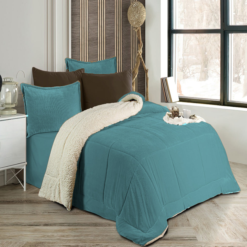 Pacha Home Comforter Sherpa Fur Model Farida