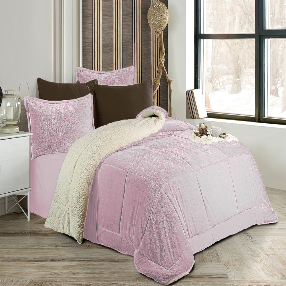 Pacha Home Comforter Sherpa Fur Model Farida