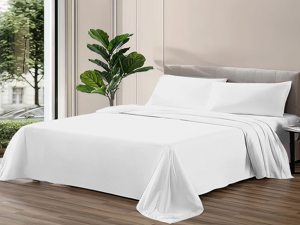 PACHA HOME Embossed Bed Sheet Set Flat Model ESMF