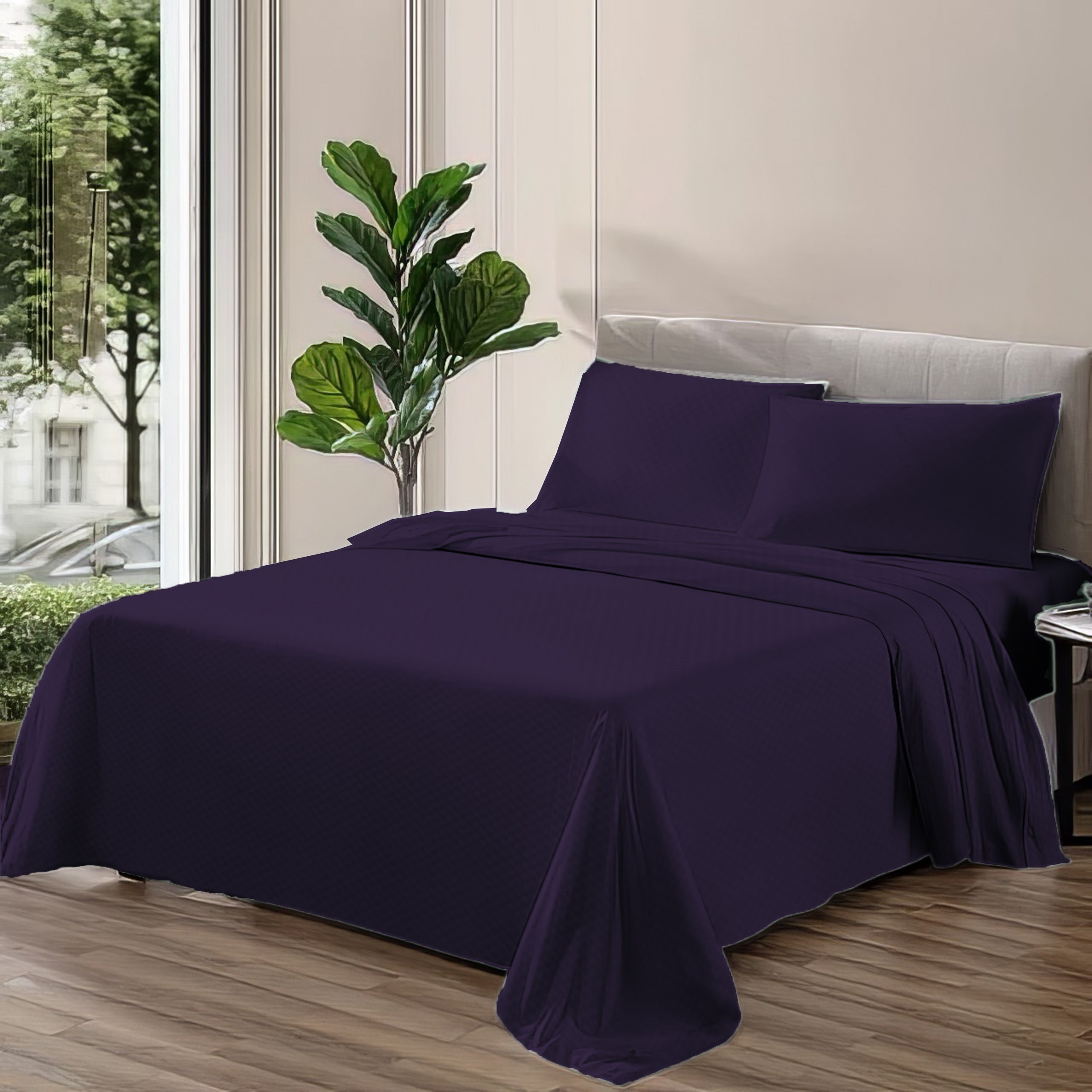 PACHA HOME Embossed Bed Sheet Set Flat Model ESMF
