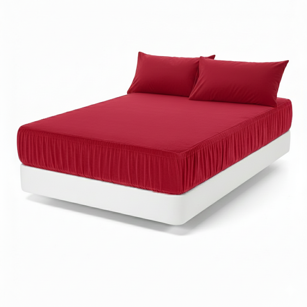 PACHA HOME Flannel Fitted Bed Sheets