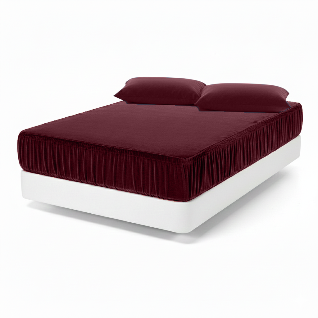 PACHA HOME Flannel Fitted Bed Sheets