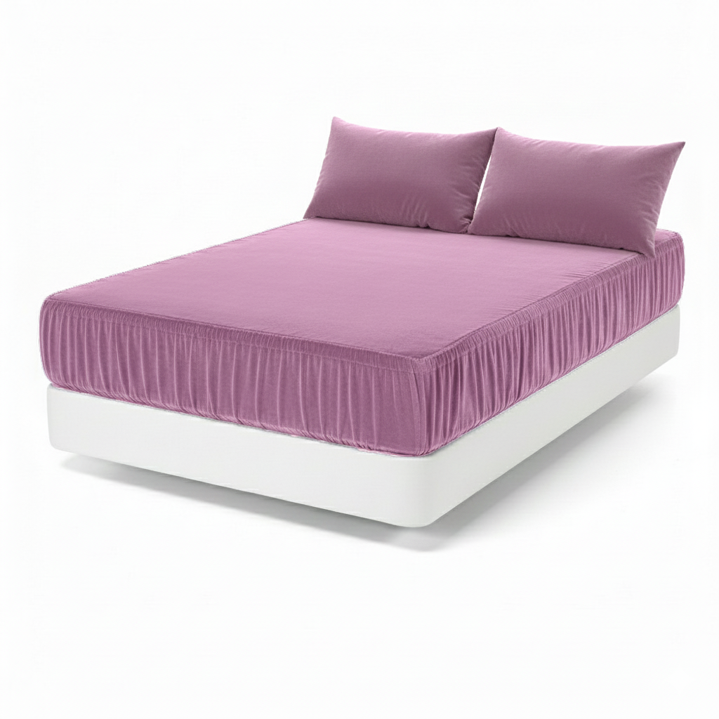 PACHA HOME Flannel Fitted Bed Sheets